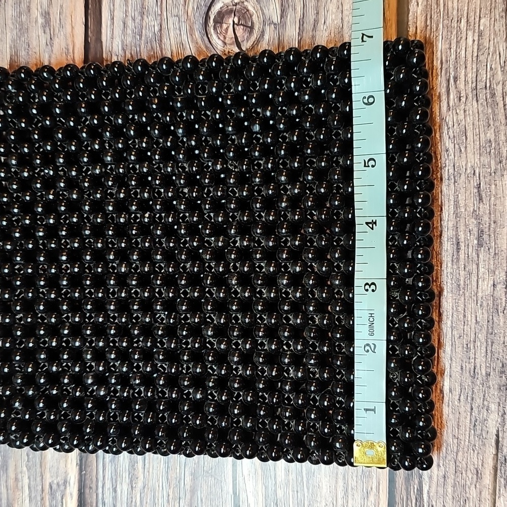 BLACK BEADED CROSSBODY BAG - Picture 8 of 10